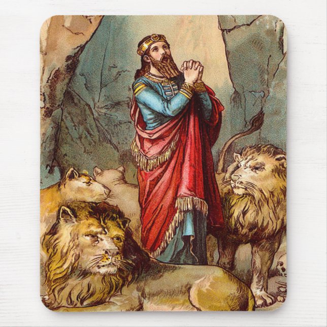 Daniel in the lion`s den mousepad (Front)