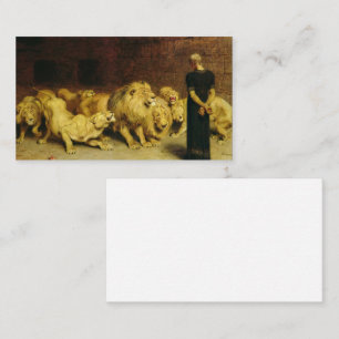 Daniel in the Lions' Den, 1872 by Briton Riviere Business Card