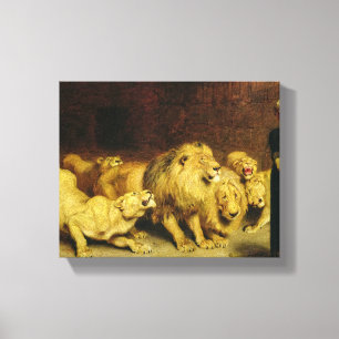 Daniel in the Lions' Den, 1872 by Briton Riviere Canvas Print