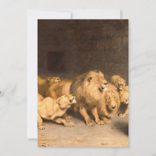 Daniel In The Lions Den 1872 By Briton Riviere Invitation