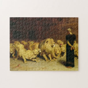 Daniel in the Lions' Den, 1872 by Briton Riviere Jigsaw Puzzle