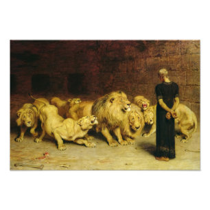 Daniel in the Lions' Den, 1872 by Briton Riviere Photo Print