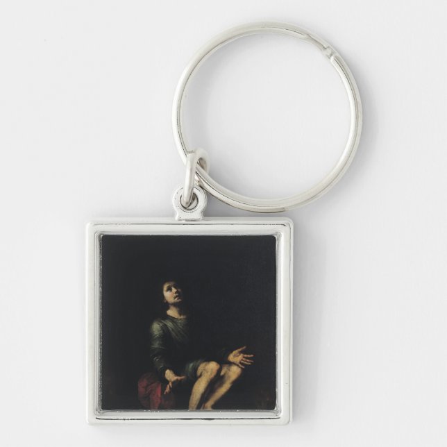 Daniel in the Lions' Den 2 Key Ring (Front)