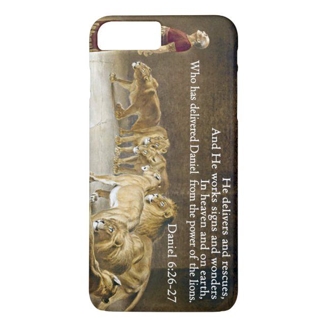 Daniel in the Lion's Den Bible Scripture Christian Case-Mate iPhone Case (Back)