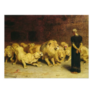 Daniel in the Lions' Den by Briton Riviere Photo Print