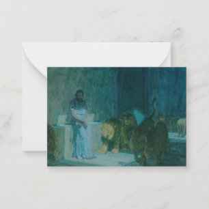 Daniel in the Lions' Den by Henry Ossawa Tanner Card