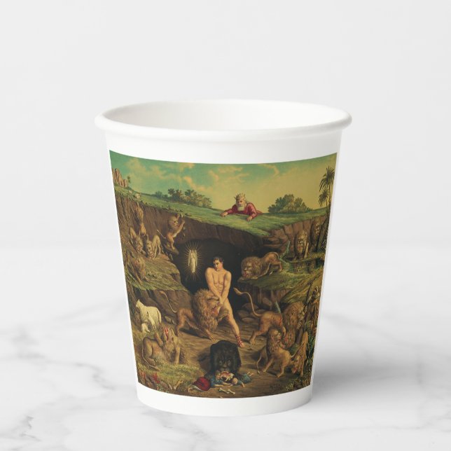 Daniel in the Lions' Den Paper Cups (Front)