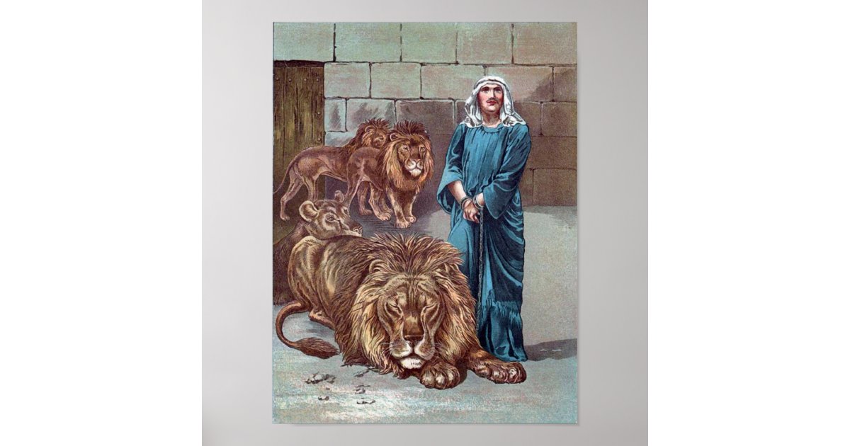 Daniel in the Lions Den Poster | Zazzle