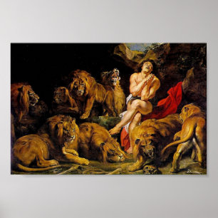Daniel in the lions den poster