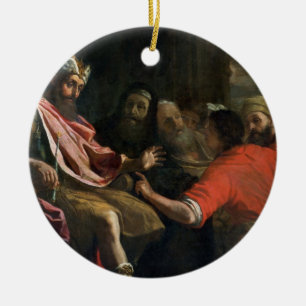 Daniel Interpreting Nebuchadnezzar's First Dream ( Ceramic Tree Decoration