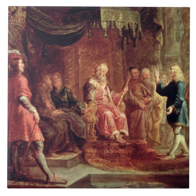 Daniel Interprets Nebuchadnezzar's First Dream (oi Tile (Front)