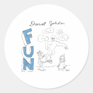 Daniel Johnston Fun Drawing Sticker