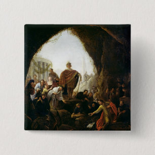 Daniel Killing the Dragon of Baal 15 Cm Square Badge