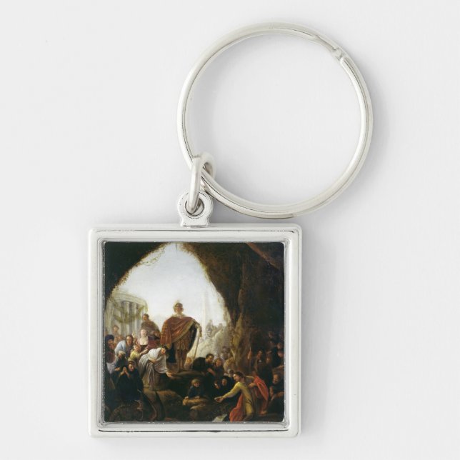 Daniel Killing the Dragon of Baal Key Ring (Front)