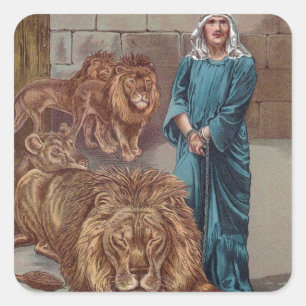Daniel Lions Den Square Sticker