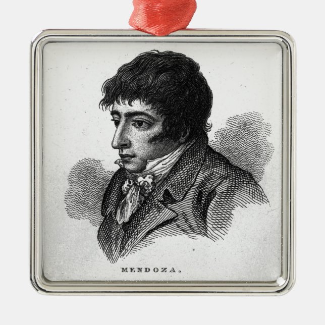 Daniel Mendoza Metal Tree Decoration (Front)