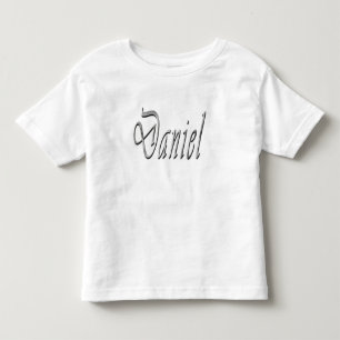 Daniel, Name, Logo, Toddlers White T-shirt