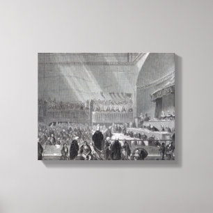 Daniel O'Connell standing trial in 1844 Canvas Print