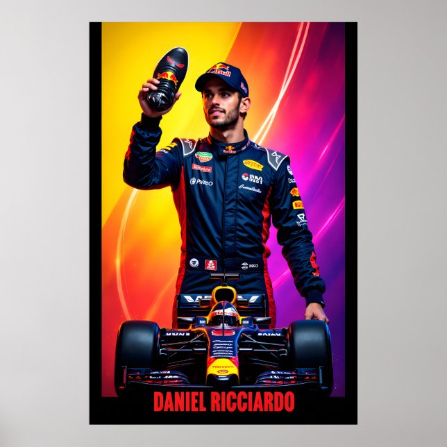 Daniel Ricciardo Formula One Racing Champion Poster (Front)