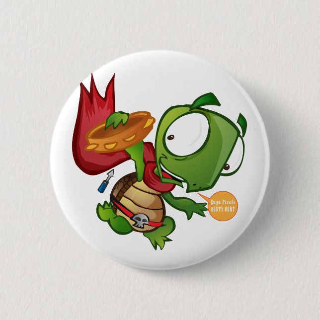 Daniel The Turtle 6 Cm Round Badge (Front)