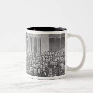 Daniel Webster addressing the United States Two-Tone Coffee Mug