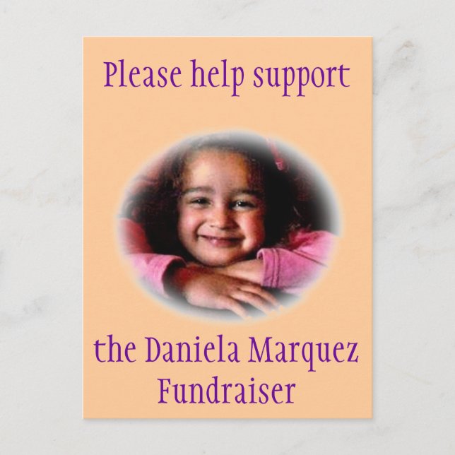 Daniela Fundraiser Postcard (Front)