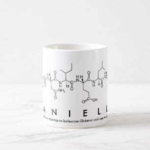 Daniella peptide name mug