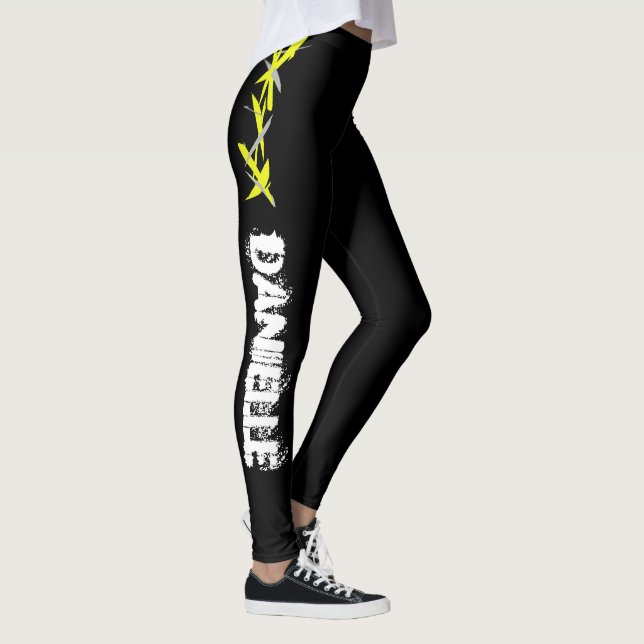 Danielle Add Your Name Abstract Art Leggings (Right)