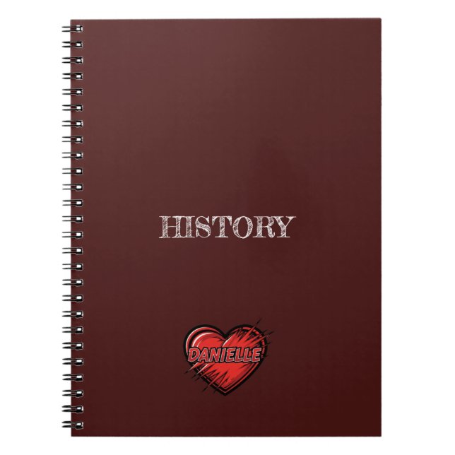 Danielle Brown Notebook (Front)
