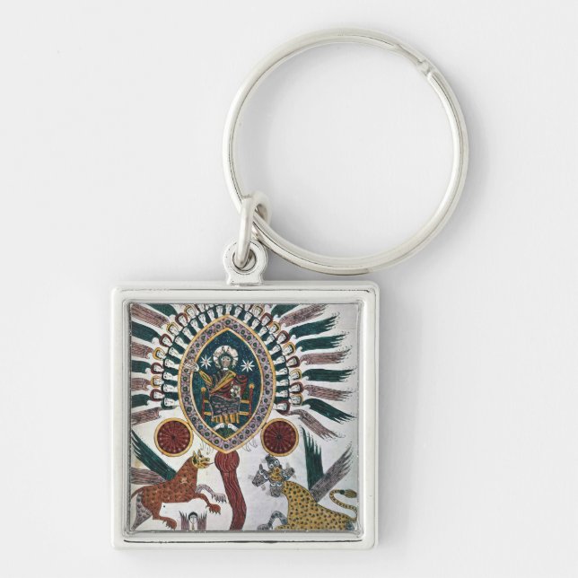 Daniel's vision of Four Beasts and God Key Ring (Front)