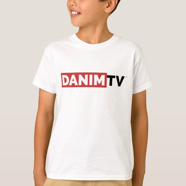 Danim TV Official Logo Basic White Tee Shirt (Front)