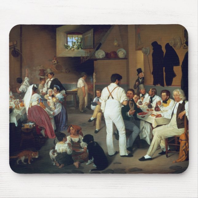 Danish artists at the Osteria la Gonsola, Rome, 18 Mouse Mat (Front)