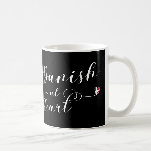 Danish At Heart Mug, Denmark Coffee Mug (Right)