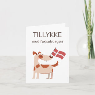 Danish Birthday Card – Tillykke med fødselsdagen