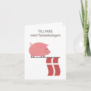 Danish Birthday Card – Tillykke med fødselsdagen
