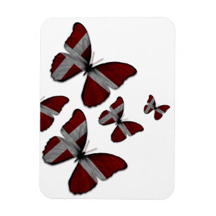 Danish Butterflies Flexible Magnet