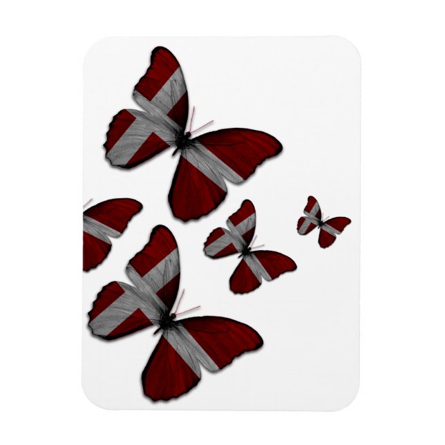 Danish Butterflies Flexible Magnet (Vertical)