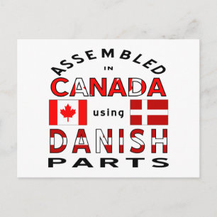 Danish Canada Parts Postcard