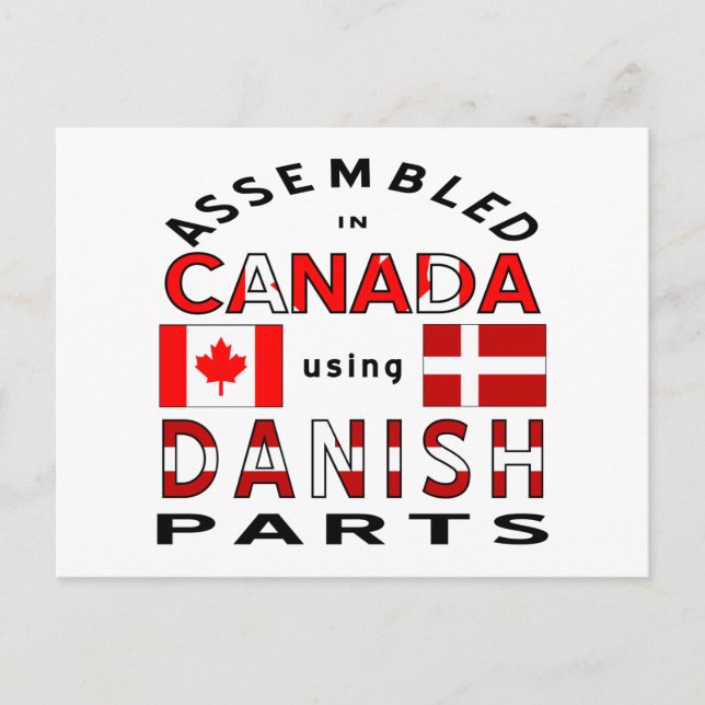 Danish Canada Parts Postcard (Front)