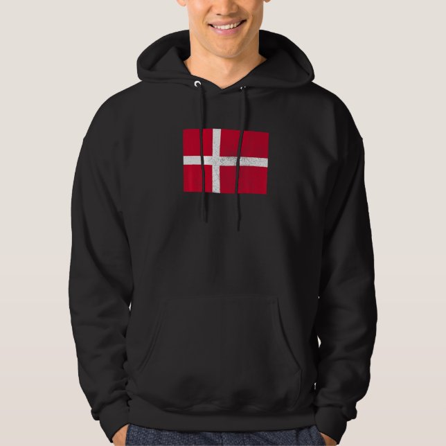 Danish Denmark Flag Pride Danish Flag  1 Hoodie (Front)