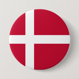 Danish Flag 7.5 Cm Round Badge