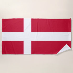 Danish Flag Beach Towel