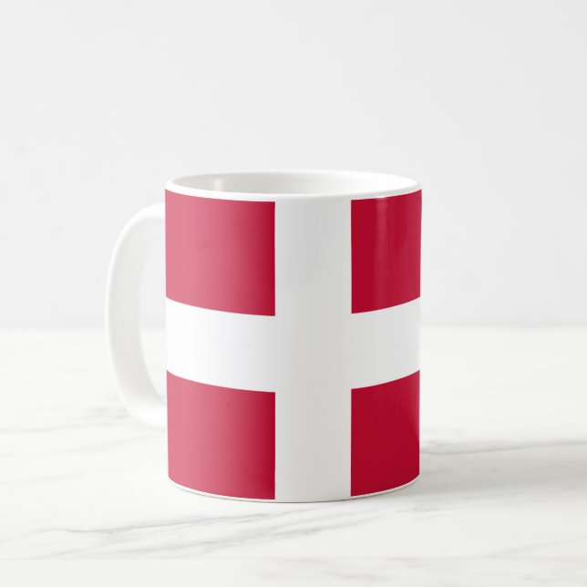Danish Flag Coffee Mug (Front Left)