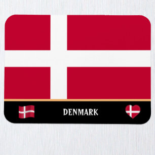 Danish Flag & Danish country travel / Denmark Magnet