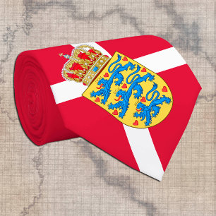 Danish Flag & Denmark business, travel / sports Tie