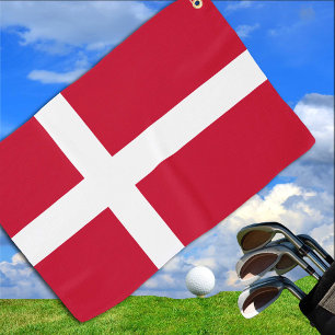 Danish Flag & Denmark golf /sports Golf Copenhagen Golf Towel