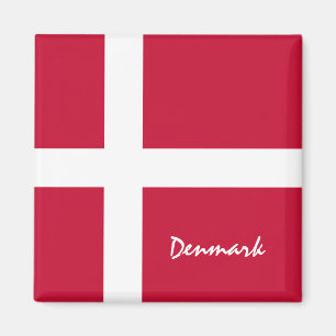 Danish flag & Denmark holiday, travel /sports Magnet