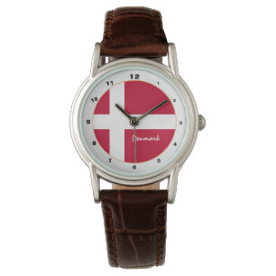 Danish Flag & Denmark trendy fashion /design Watch