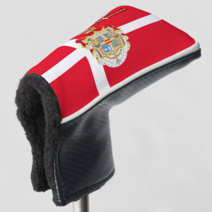 Danish flag golf head cover