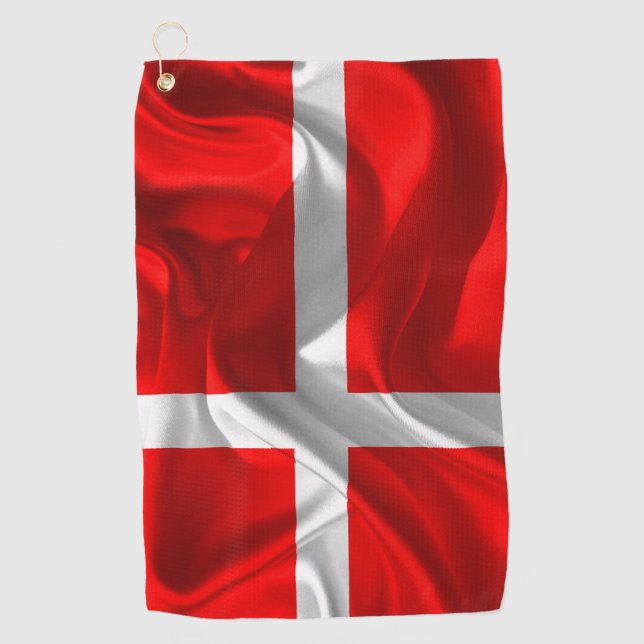 Danish flag golf towel (Front)